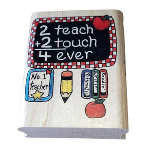 Inkadinkado Alma Lynne Teacher Education Blackboard Rubber Stamp